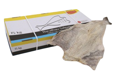 Large Salted Dry Cod in Box - 15kg