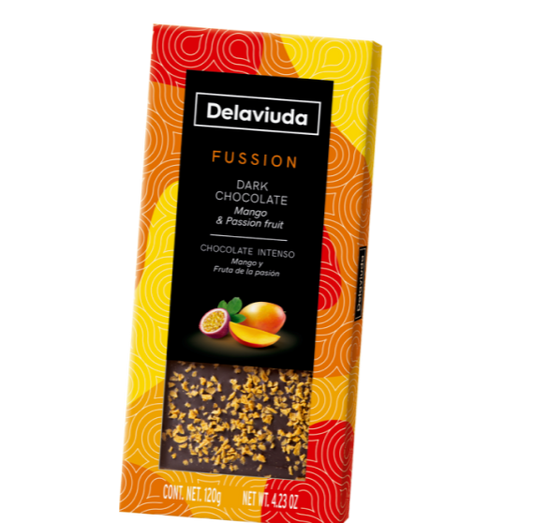Dark Chocolate, Mango and Passion Fruit Tablet - 120g