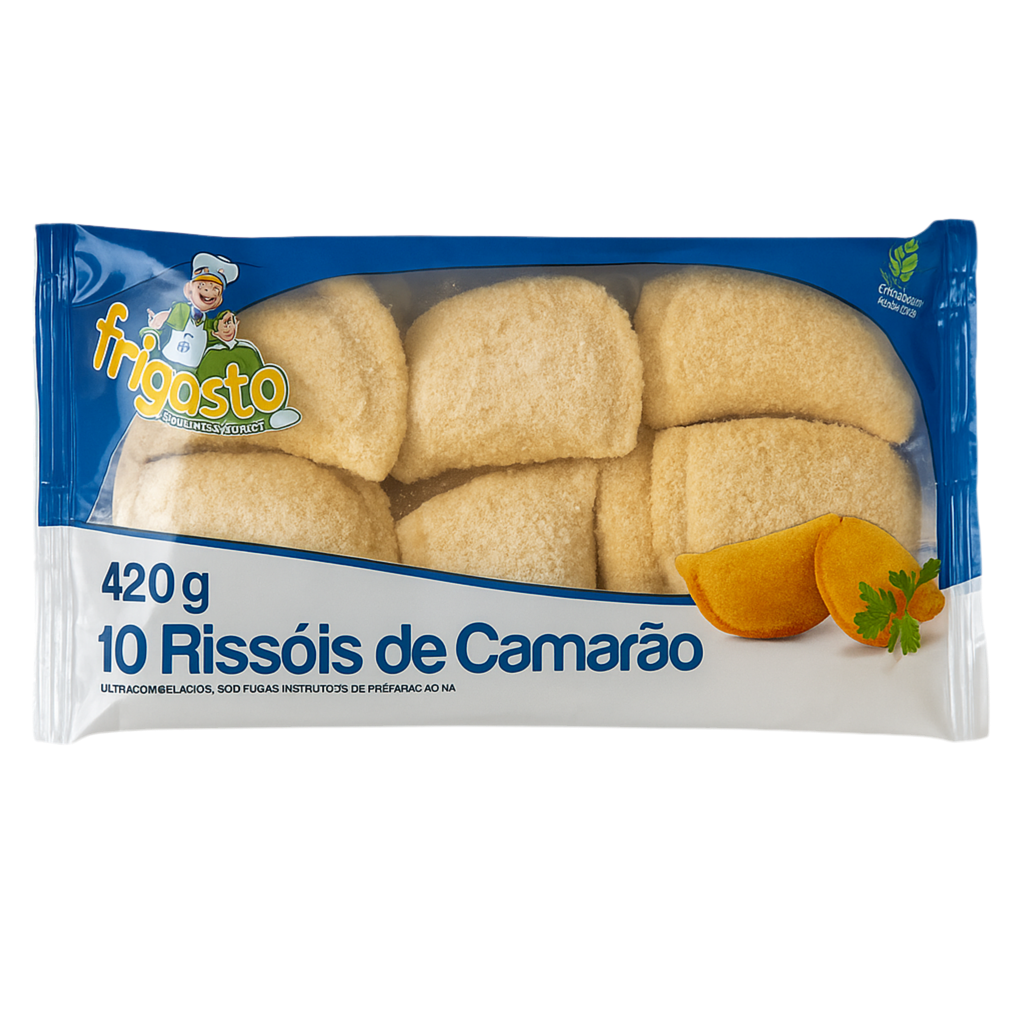 Frigosto Shrimp Rissóis – 10 pieces 420 g, frozen pack.