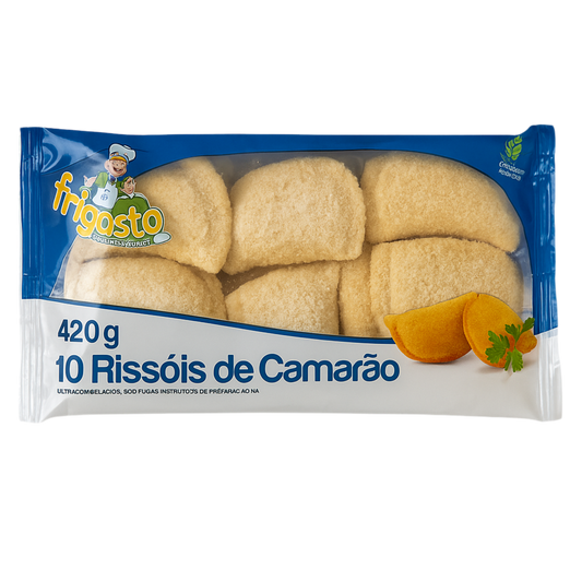 Frigosto Shrimp Rissóis – 10 pieces 420 g, frozen pack.